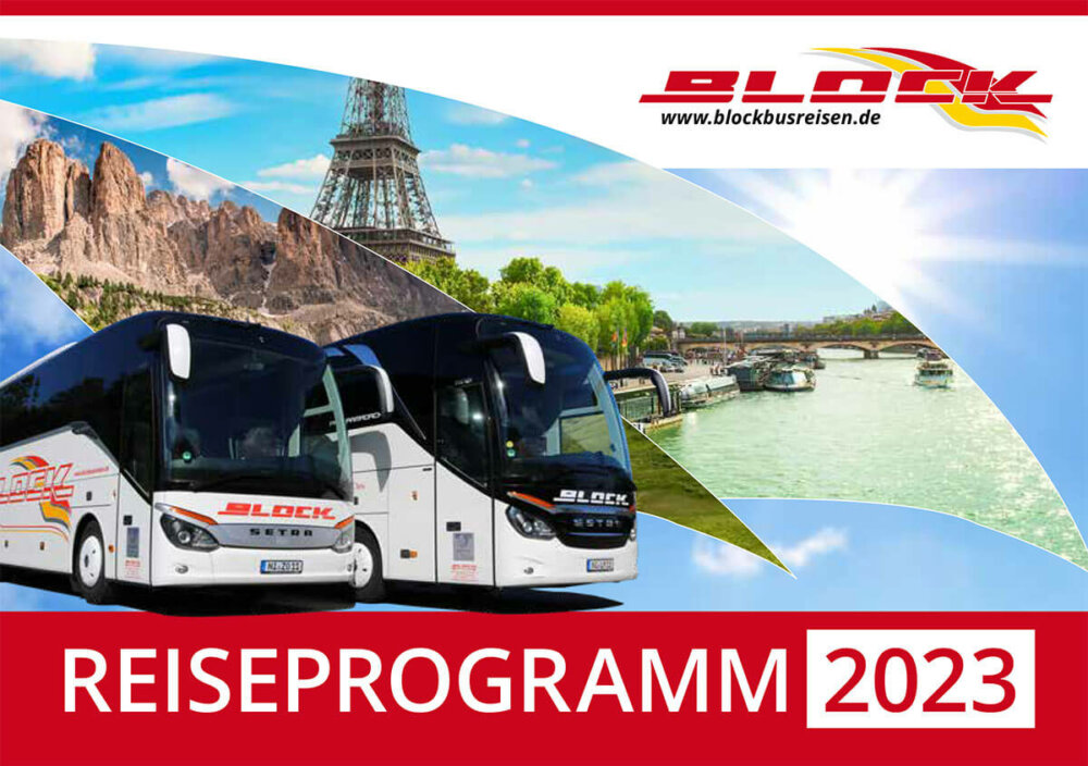 Der aktuelle Reisekatalog von Block Busreisen